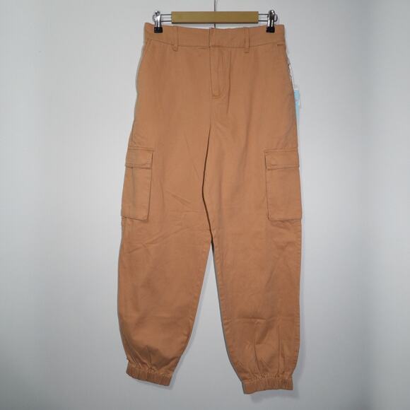 Forever 21 camel color Cargo Pants Women's Size Large NWT - Picture 1 of 10